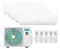Мульти сплит-система Hisense 5 x AMS-09UW4RMRKB00 / AMW5-42U4RTA LP