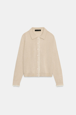 КАРДИГАН С КОНТРАСТНЫМ КРУЖЕВОМ — ZARA