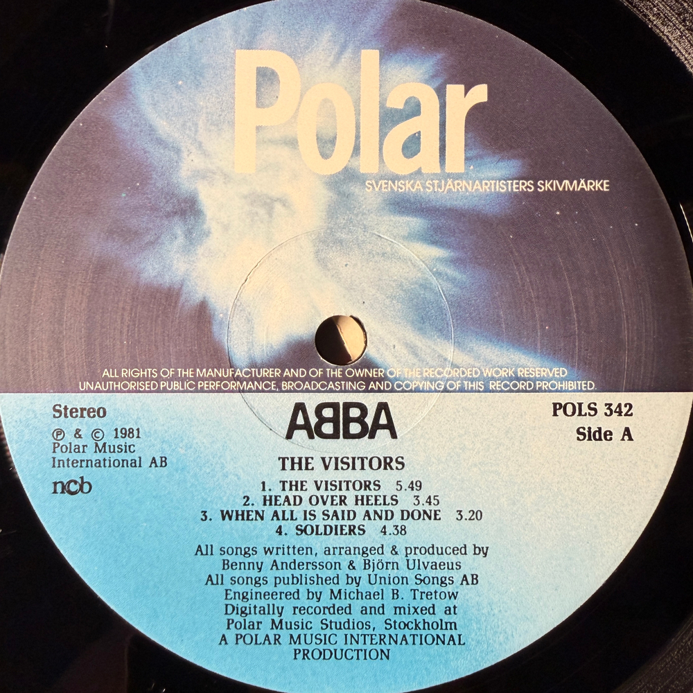 ABBA - The Visitors (Швеция 1981г.)