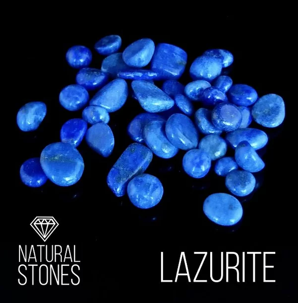 Натуральный лазурит Lazurite, 5-15 мм, 100гр