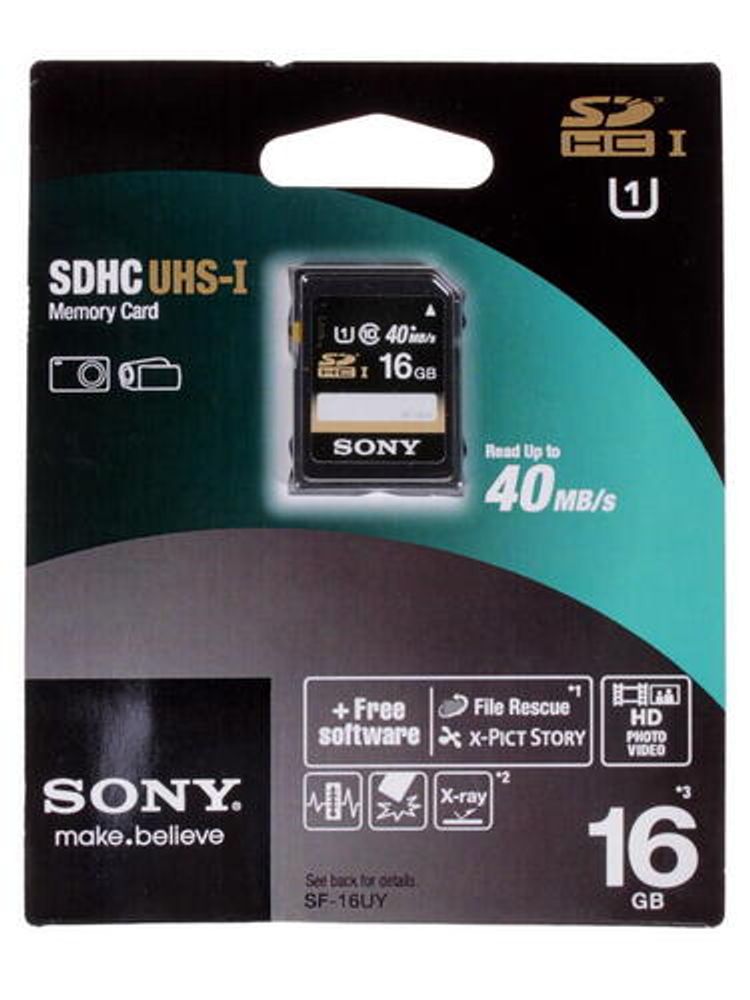 Карта памяти Sony SDHC 16 Gb Class 10 Карта памяти Sony SDHC 16 Gb Class 10