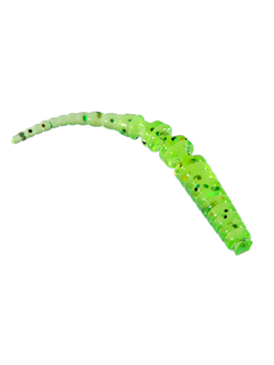 Приманка ZUB-CRAZY LEECH 30мм(1,2")-20шт, (цвет 351) шартрез с блестками