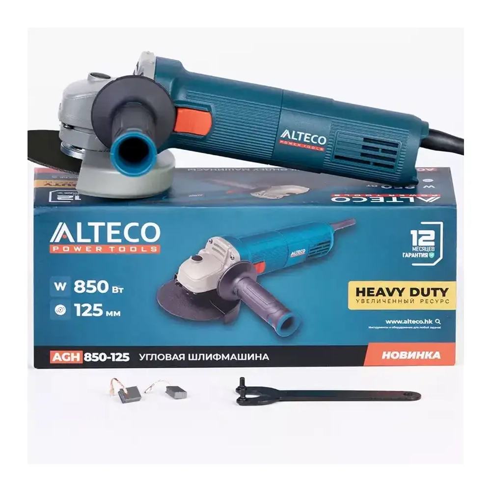 Угловая шлифмашина AGH 850-125 HEAVY DUTY ALTECO 40939