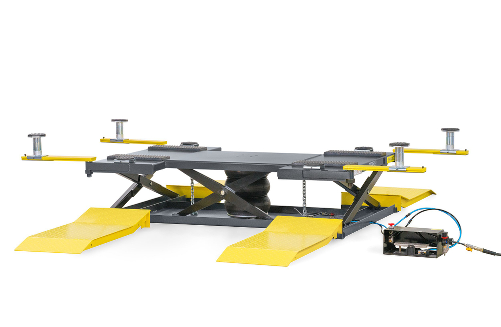 KraftWell FORBI 2.5G Подъемник г/п 2,5 т. пневматический с поворотными лапами