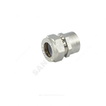 Муфта латунь никель 15Aх1/2" обжим/ВР STAHLMANN SSFL1501/2NEF
