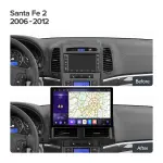 Магнитола для Hyundai Santa Fe 2 2006-2012 - Kuberg XD006/KP-13-464-S10 монитор 13" QLED+2K на Android 12, Быстрая, 4G SIM-слот, CarPlay