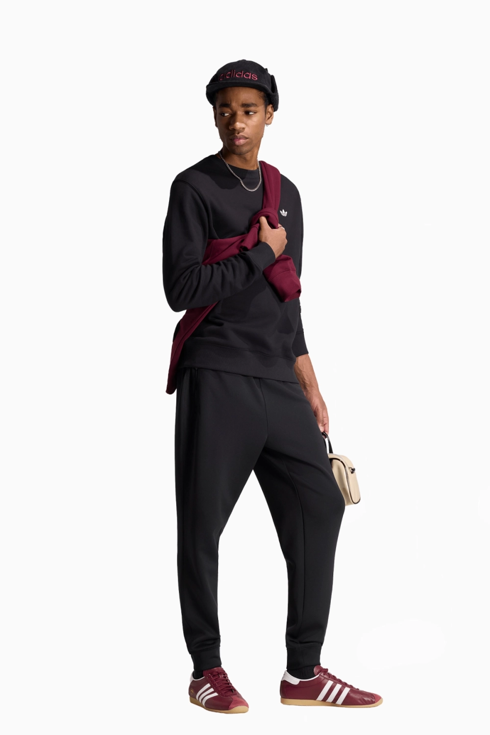 Кофта adidas Originals Trefoil Essentials French Terry Crew - черный