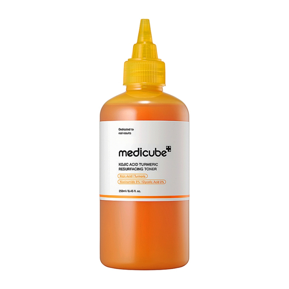 Тонер отшелушивающий с кислотами MEDICUBE Kojic Acid Turmeric Resurfacing Toner (250мл)