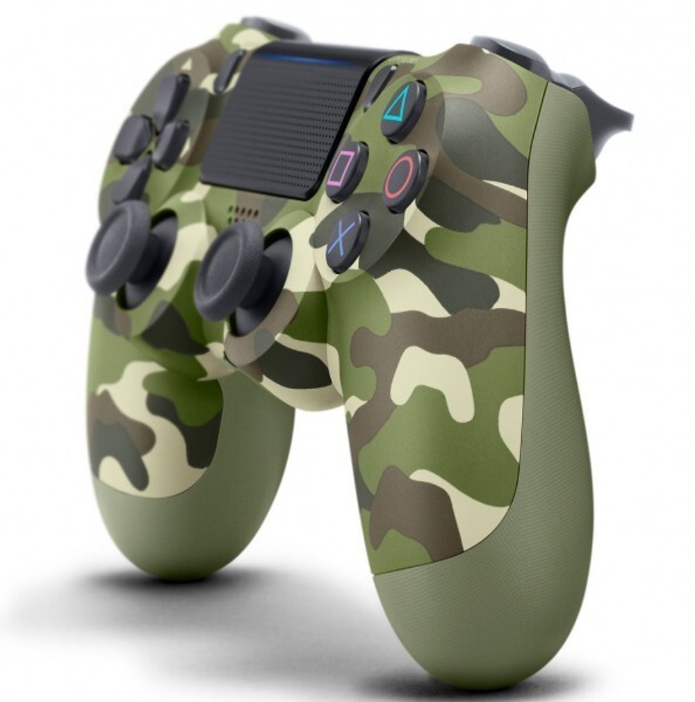 Беспроводной геймпад DualShock 4 для PS4 (Camouflag Green, 2ое поколение, China)