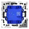 Выключатель двухклавишный с подсветкой Voltum S70 Черный VLS020208