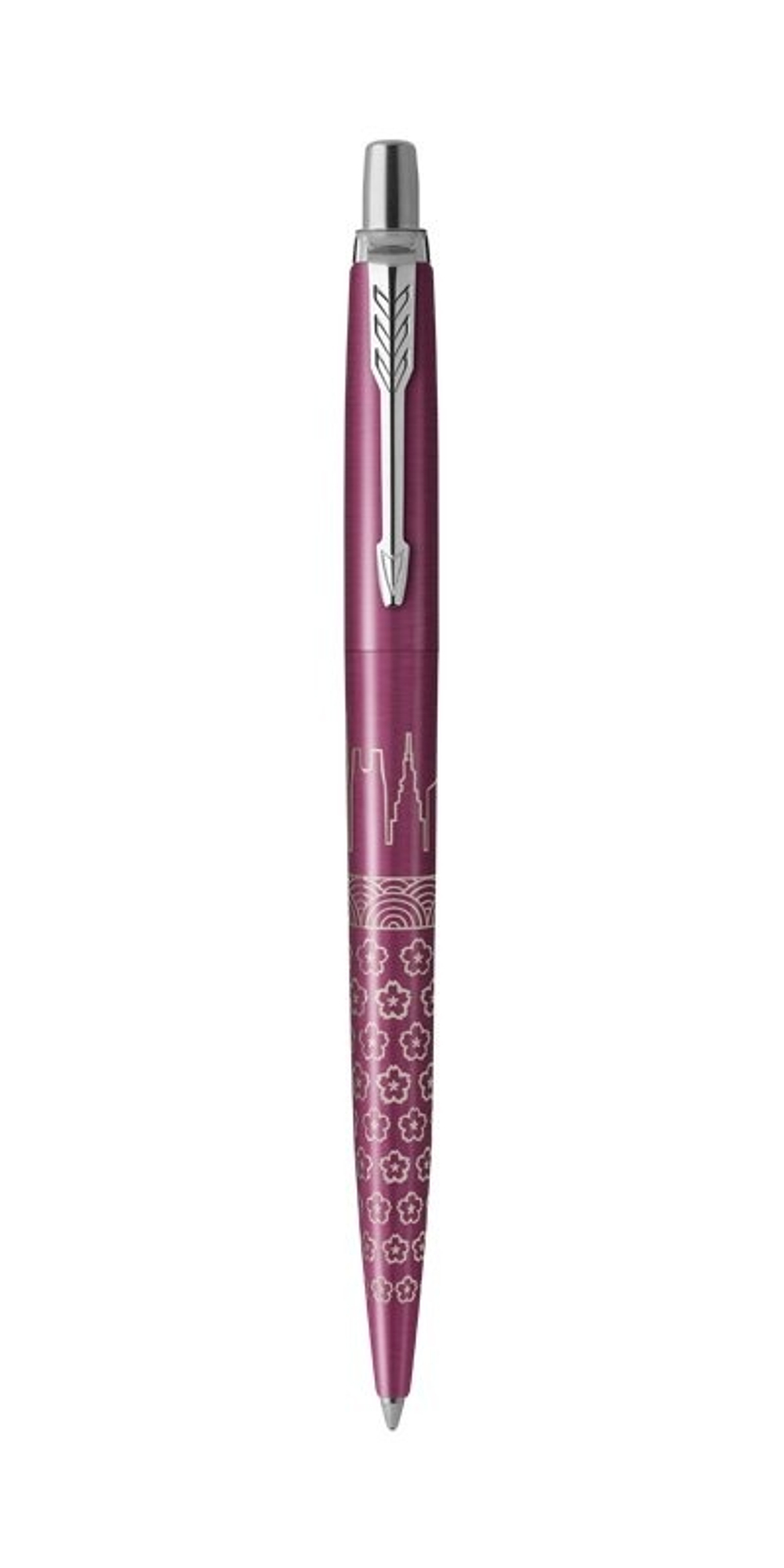 Ручка шариковая Parker "Jotter Tokyo Pink CT" стержень: M, цвет чернил: blue, в подарочной упаковке.