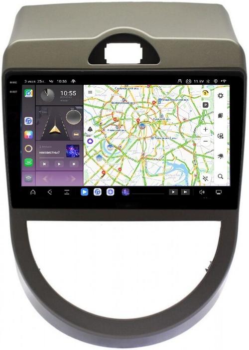 Магнитола для KIA Soul 2008-2011 (AM) - Kuberg OL-9739 QLed+2K, Android 13, Быстрейшая, CarPlay, 4G SIM-слот