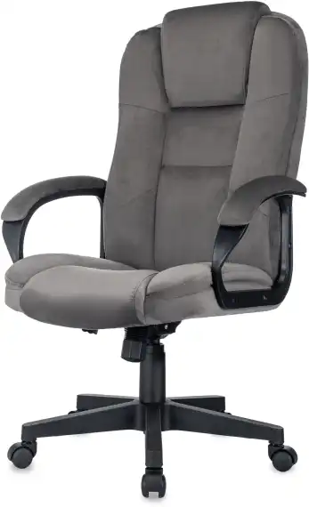 Кресло руководителя Бюрократ CH-800 Fabric темно-серый крестов. пластик