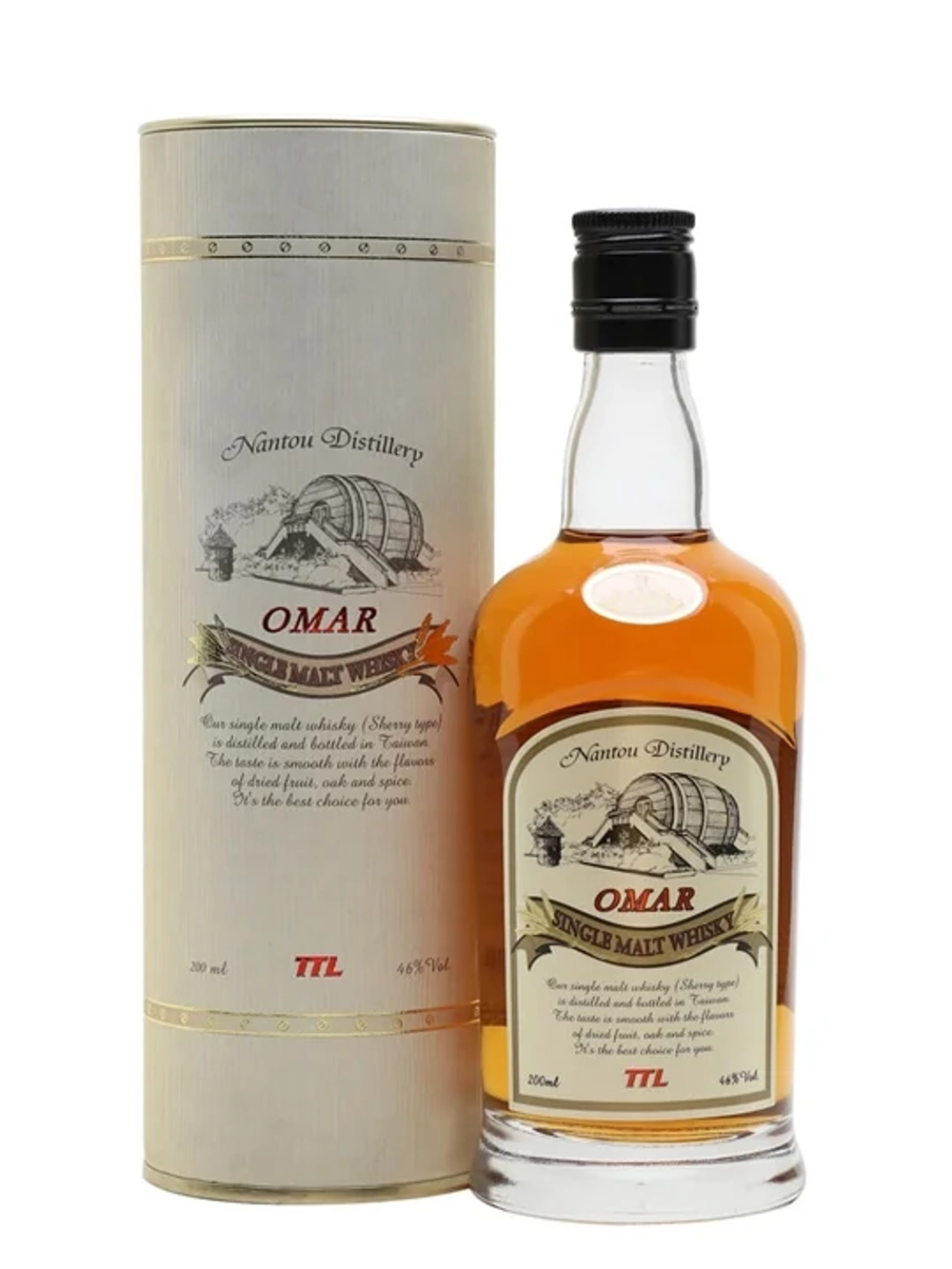 Виски Omar Single Malt Sherry Type, 0.7 л.