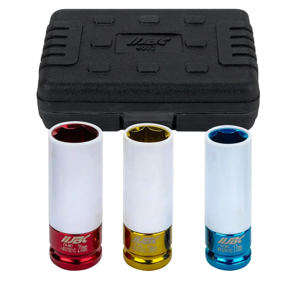 Головки ударные тонкостенные, набор 3пр., 1/2''(6гр.) JBC JBC-4032