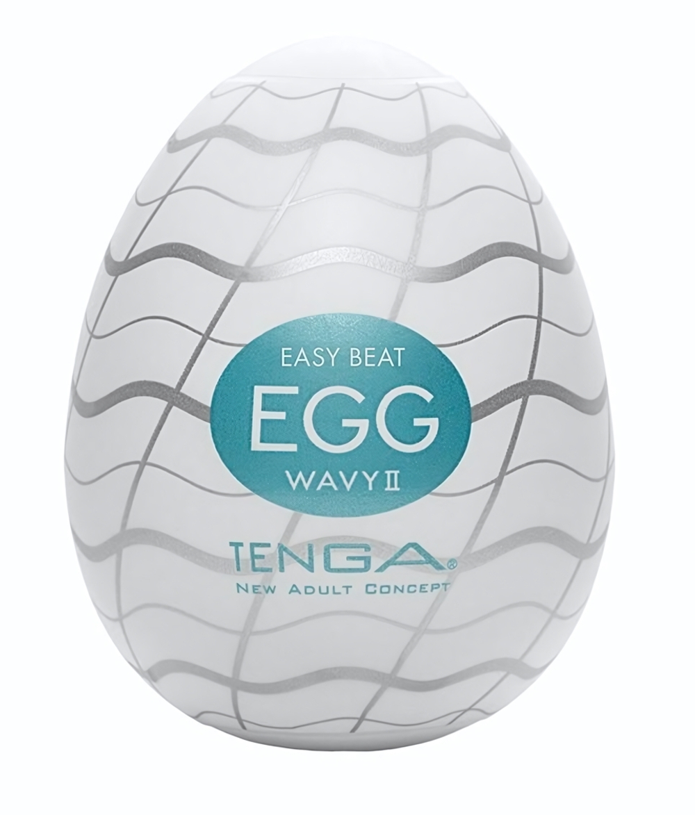 Мастурбатор-яйцо EGG Wavy II (Цвет: молочный)
