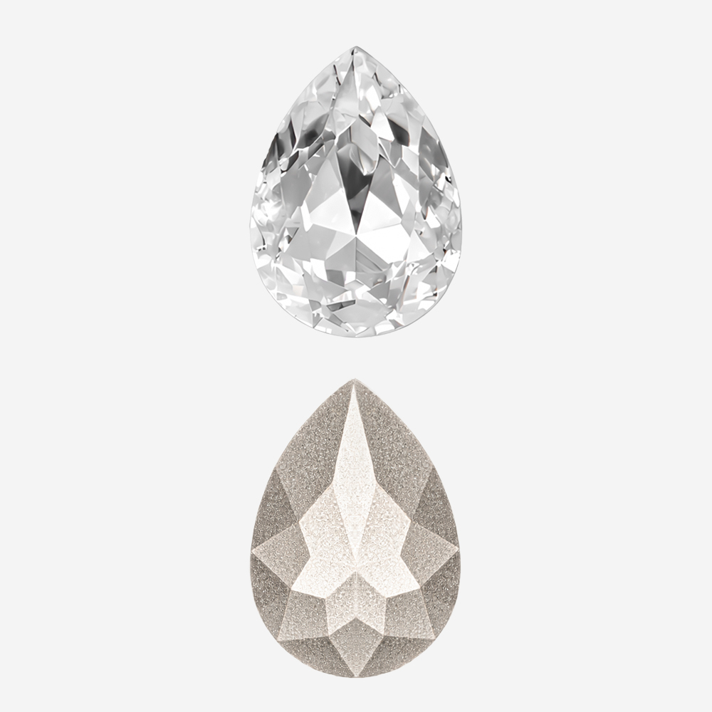 Кристалл Капля (Drop), оттенок "Кристалл"/"Crystal", 14*10мм