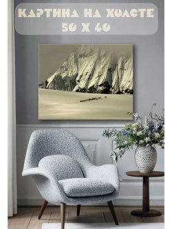 Картина на стену 40 X 50 Горный зимний пейзаж