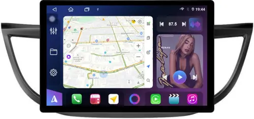 Магнитола для Honda CR-V 4 2012-2016 (большая рамка 10) - FarCar GX877 монитор 13" 2K QLED на Android 14, S500+TS20, Быстрейшая, CarPlay, 4G SIM-слот