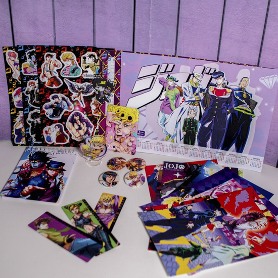 Подарочный набор Jojo Bizarre Adventures Невероятные приключения ДжоДжо, 27 предметов