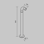 Ландшафтный светодиодный светильник Maytoni Sleek O477FL-L2GF3K