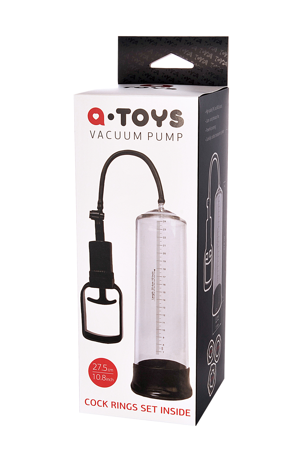 Вакуумная помпа A-Toys черная 27,5 см