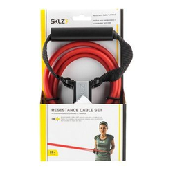 Силовой трос с ручками среднего сопротивления Набор для тренировок Resistanse Cable Set Medium