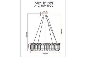 Подвесная люстра 10*G9 A1071SP-10CC хром Mayotte Arte Lamp