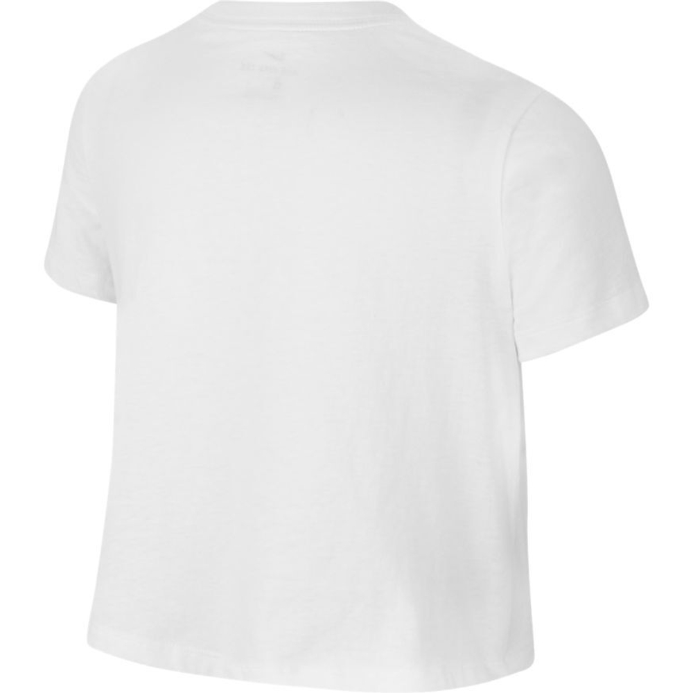 Футболка для девочки теннисная Nike Sportswear Crop Futura Tee - белый