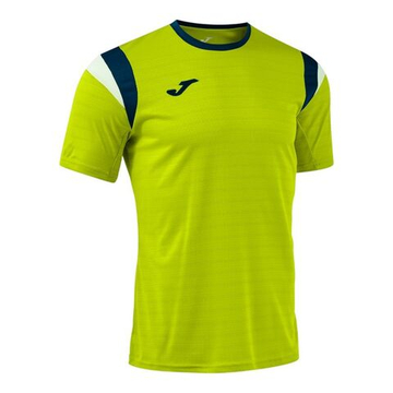 Мужская теннисная футболка Joma Terra Short-Sleeve - lime/dark navy