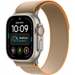 Смарт-часы Apple Watch Ultra 4 49 mm, Natural Titanium case | ремешок Trail Loop | Sand, S/M