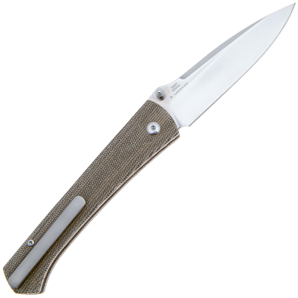 Складной нож Artisan Cutlery Andromeda 1856P-ODG, рукоять зелен. микарта, клинок S35VN