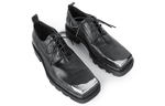 HUANXIANGZHE Derby Shoes Unisex Black