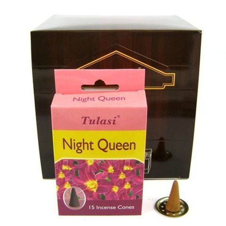 Tulasi Night Queen Благовоние-конус Королева ночи 15 шт
