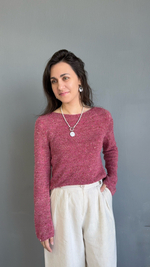 Лонгслив связан из пряжи BC Garn Tussah Tweed