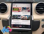 Магнитола для Land Rover Discovery 4 2014-2016 (ёмкостный, поддержка меню) - Kuberg NH-R1005-3C вертикальный экран в стиле "Тесла" на Android 11, Быстрая, CarPlay, 4G SIM-слот