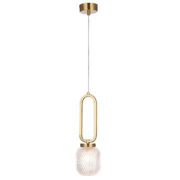 Подвесной светильник 1*G9 Carolina SP1 V2 Brass латунь Crystal Lux