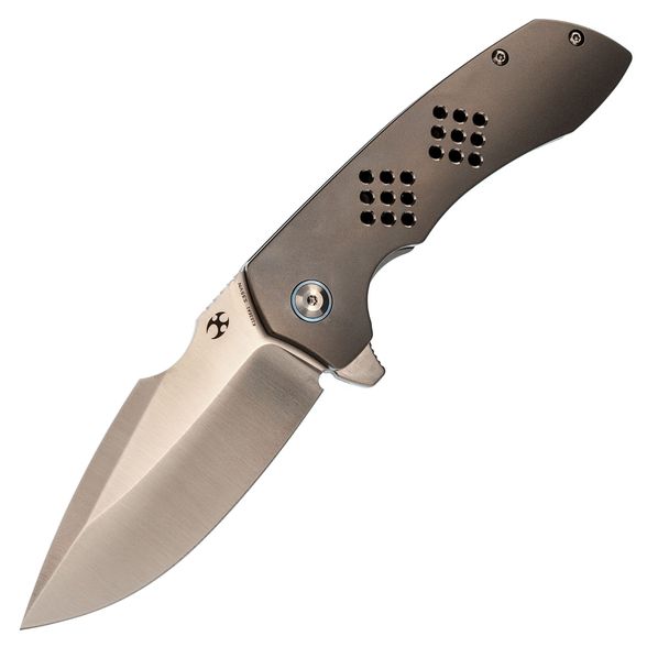 Цена наСкладной нож Kansept knives Entity, сталь CPM-S35VN, Satin, FrameLock, титан