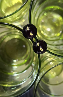 Серьги с кабошонами. Ручной работы.
