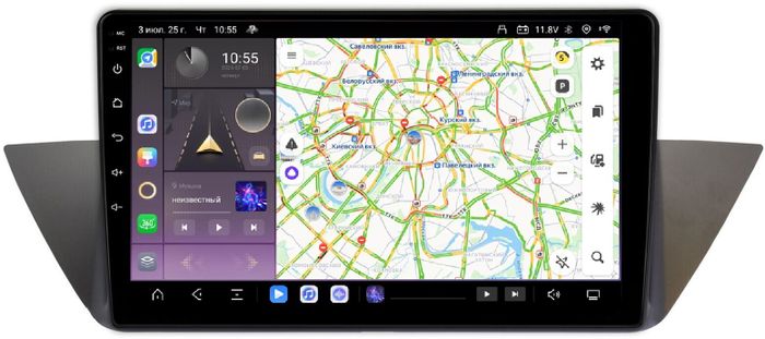 Магнитола для BMW X1 E84 2009-2014 - Kuberg OL-1959 монитор 10" QLed, Android 13, Быстрейшая, CarPlay, SIM-слот