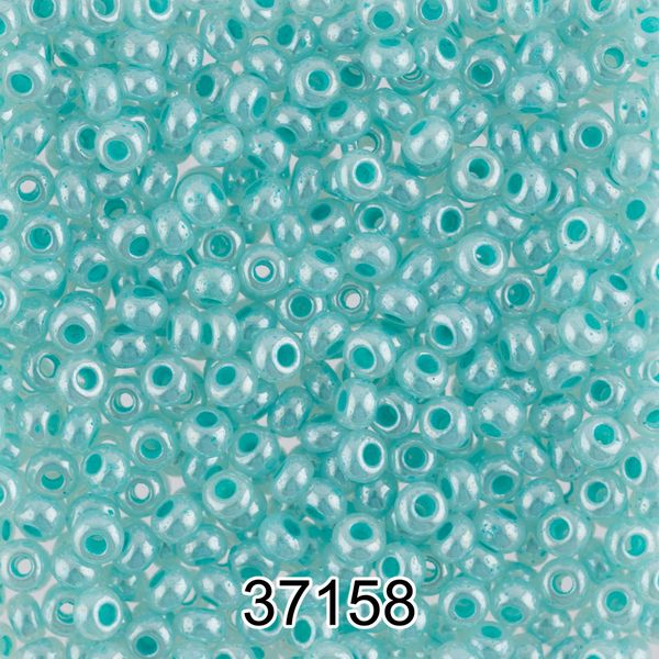 Бисер Preciosa 10/0 (2.3 мм), 500 г, 37158 (Ф038) бирюзовый