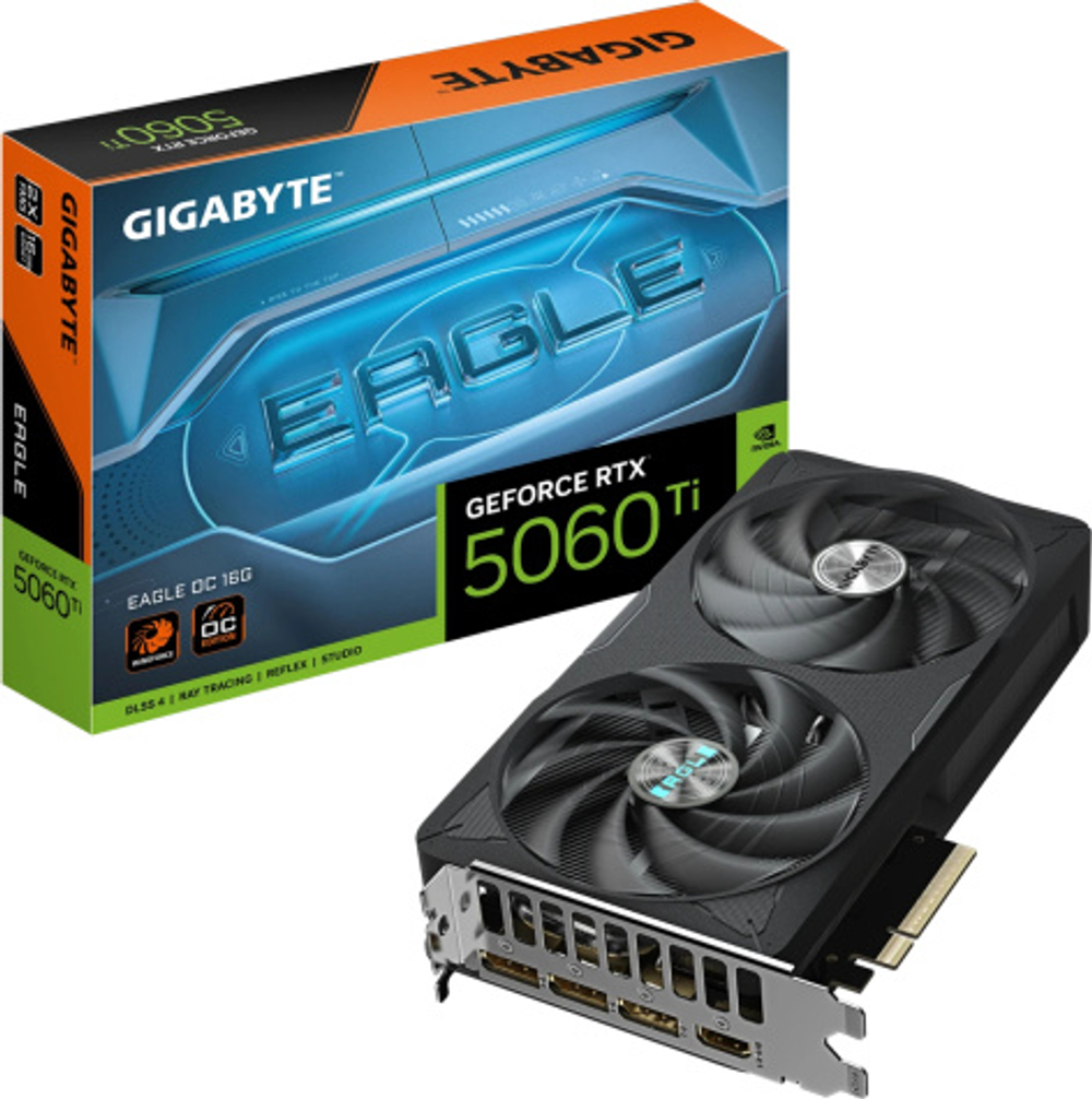 Видеокарта GIGABYTE GeForce RTX 5060 TI EAGLE OC (GV-N506TEAGLE OC-16GD)