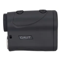 Дальномер Gaut Emerald S1000, 6х21, дальность 1000м, угломер - вид сбоку, логотип на черном корпусе