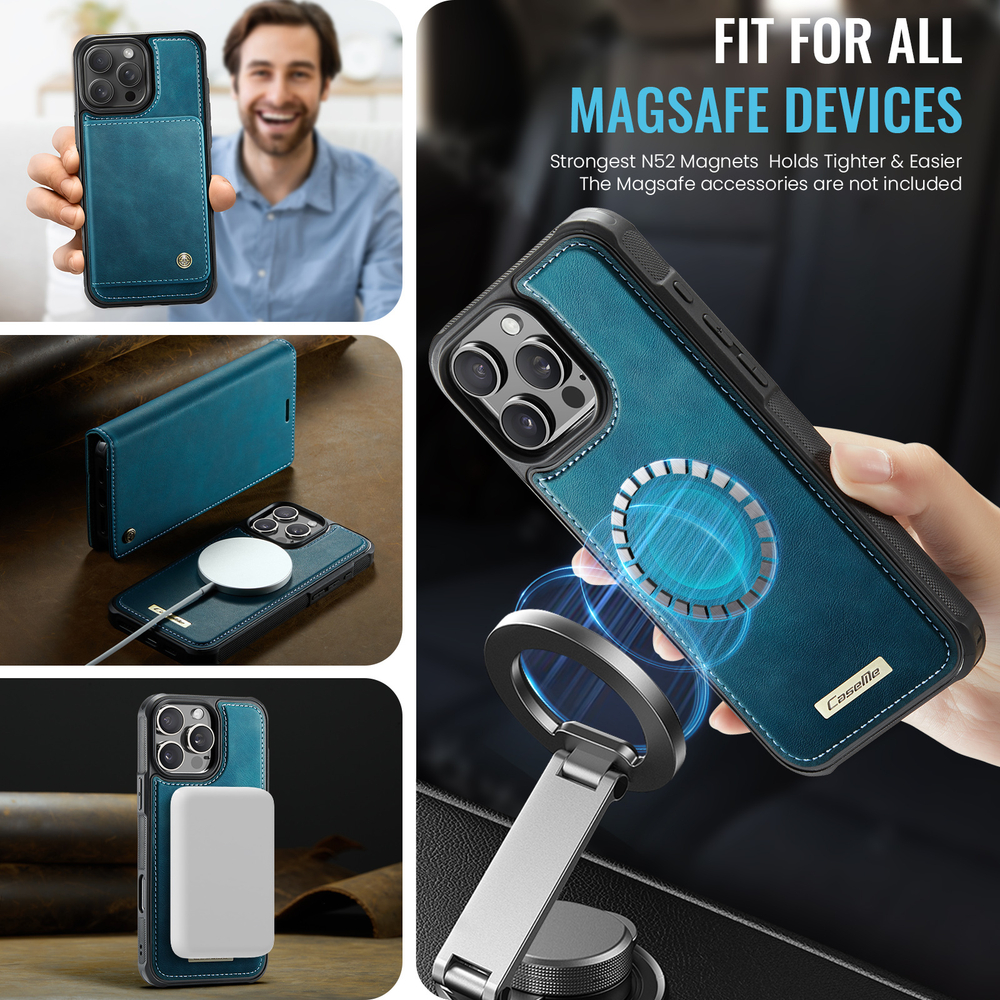 Чехол-кошелек CaseMe 2 in 1 MagSafe iPhone 16 Pro Max