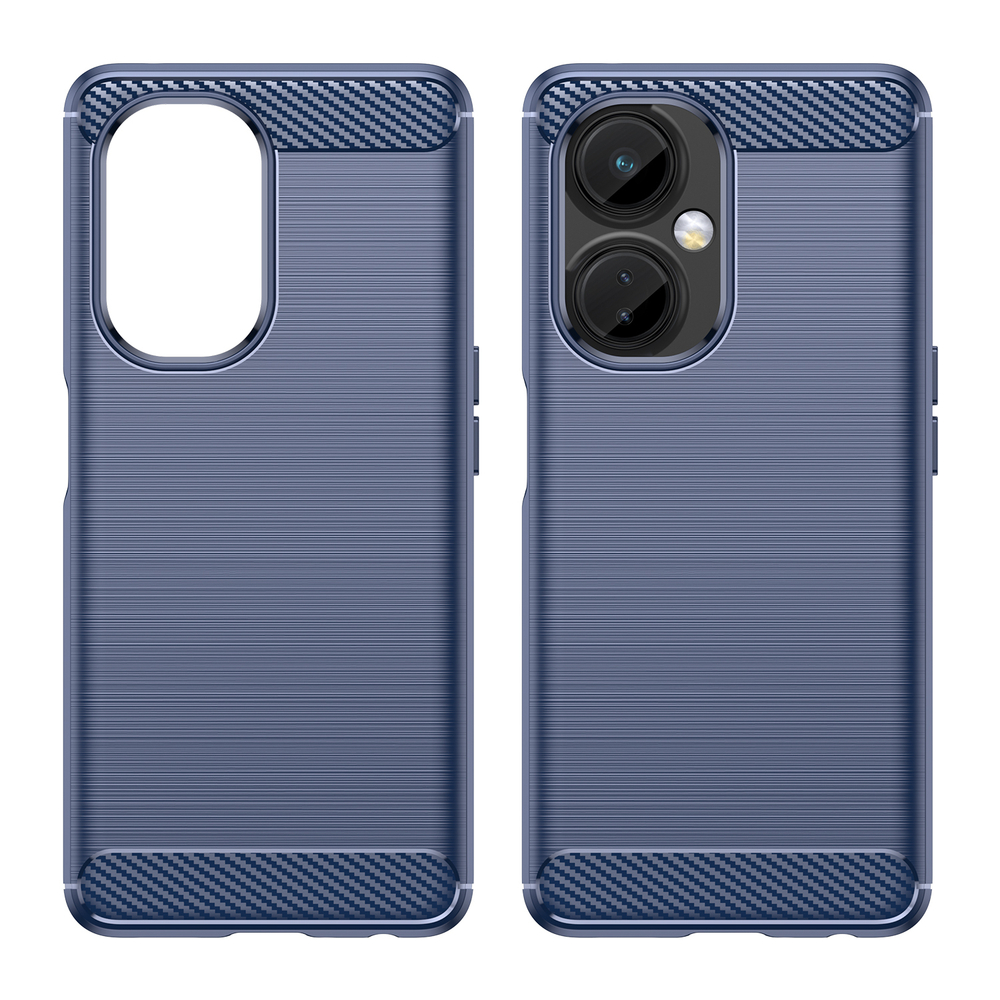 Чехол синего цвета в стиле карбон для Oneplus Nord CE3 Lite, серия Carbon от Caseport