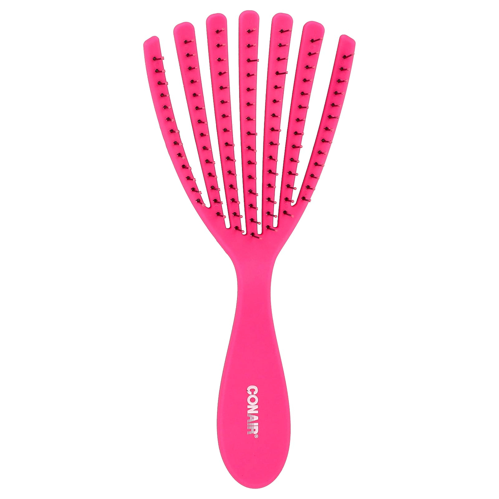 Conair, Detangle Delight™, расческа для вьющихся и волнистых волос, розовый, 1 шт.