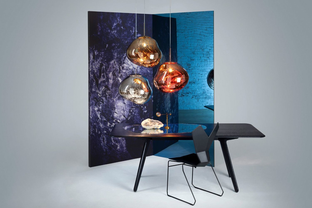 Подвесной дизайнерский светильник  MELT от Tom Dixon (золотой)