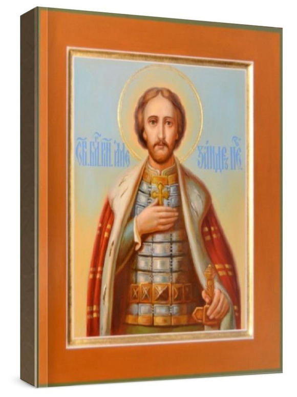 Александр Невский (рукописная икона)