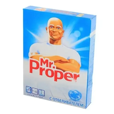 Порошок универсальный моющий Отбеливающий Mr. Proper 400гр