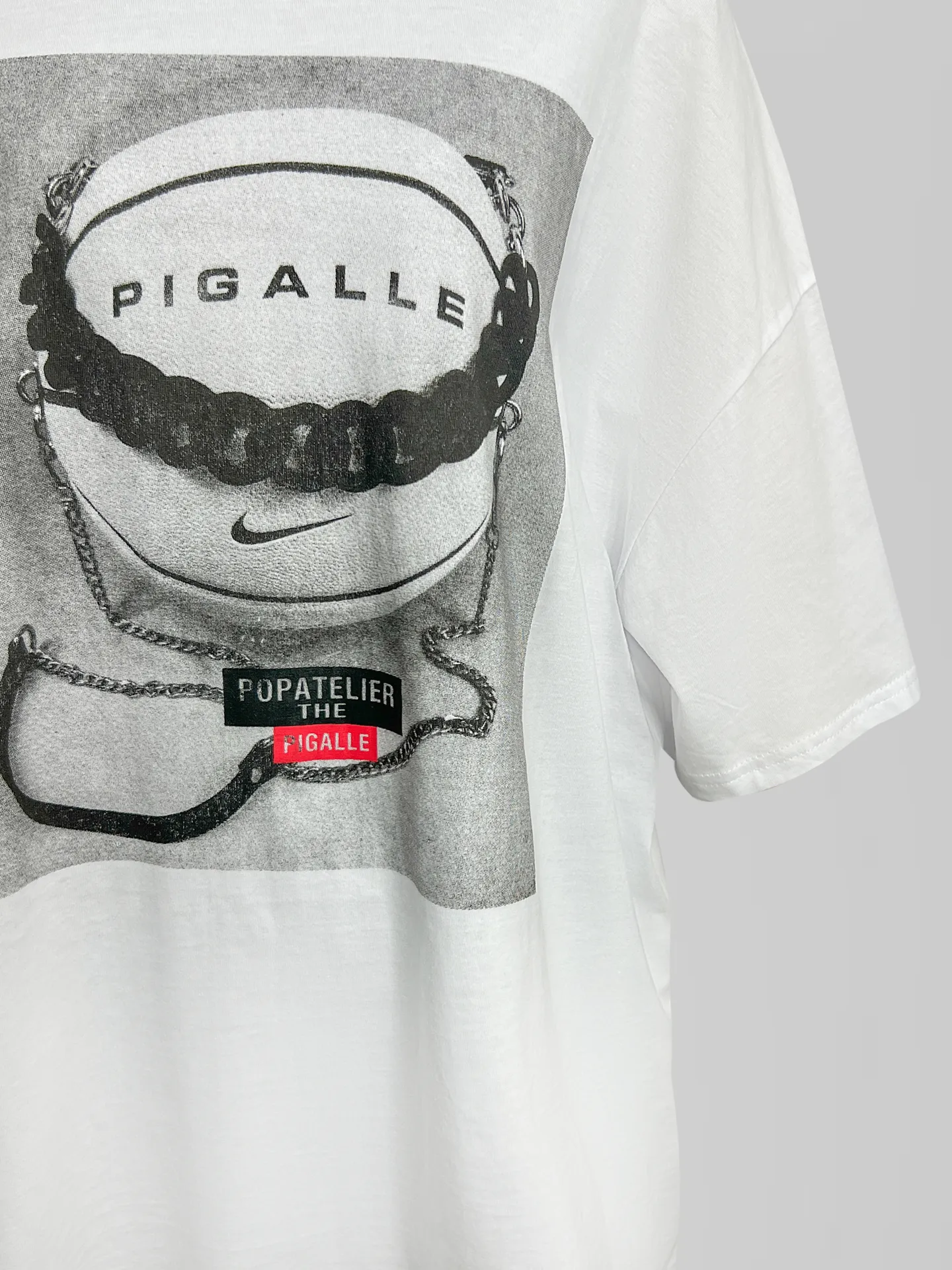 Футболка 109 удлиненная с принтом и надписью PIGALLE